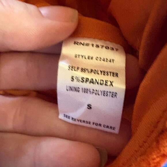 Et Clet burnt orange  velvet  Corset Top size small fairy core - Picture 3 of 4